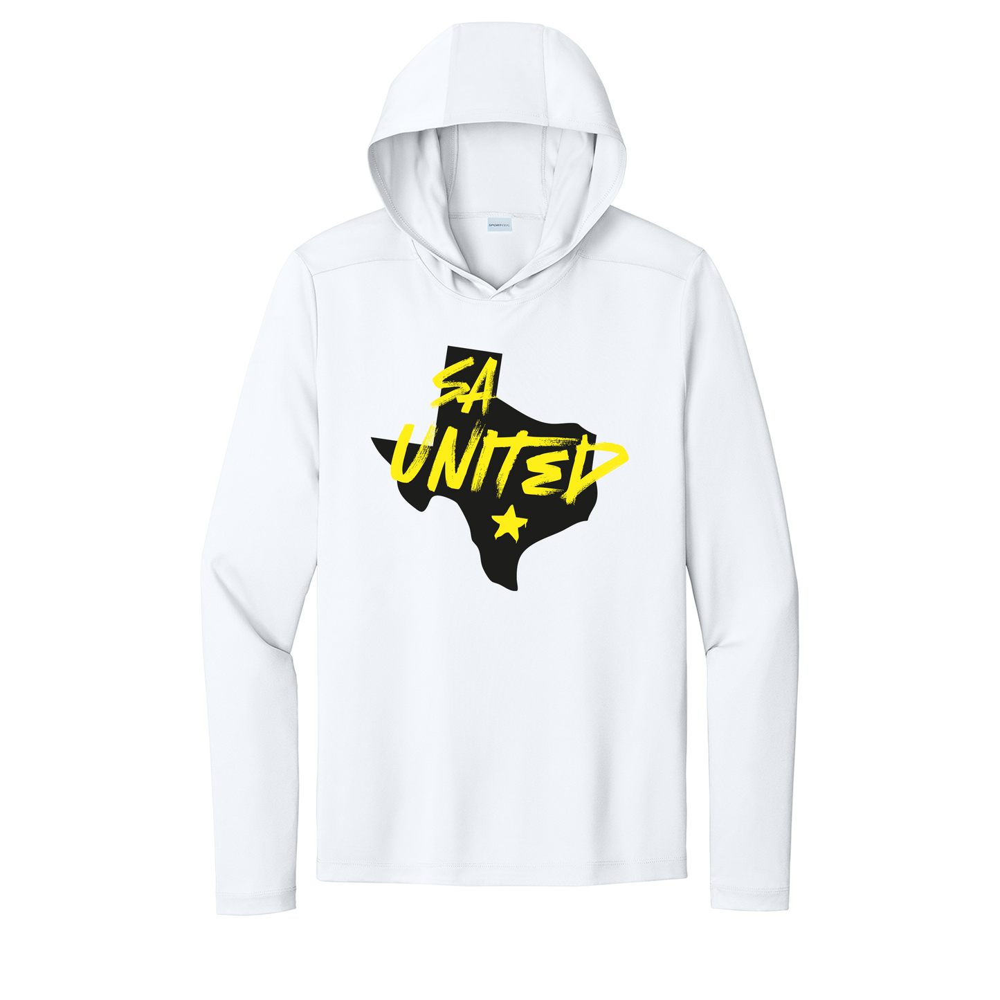 SA United 25 Longsleeve UV Hoodie - White