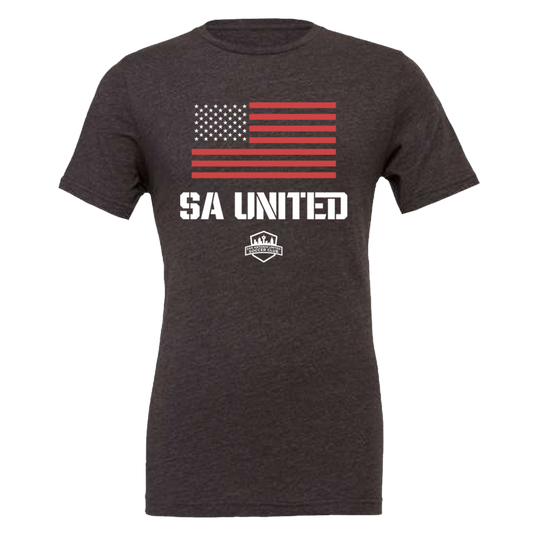 SA United 4th of July Flag Tee
