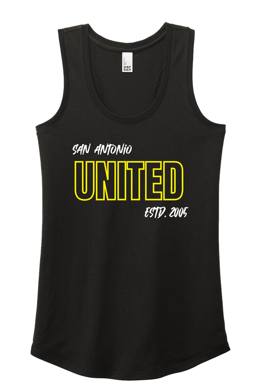 SA United 25 Outline District Perfect Tri Women's Tank