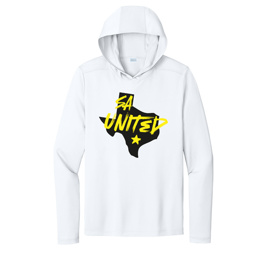 SA United 25 Longsleeve UV Hoodie - White