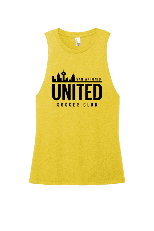 SA United 25 Muscle Tank - Yellow